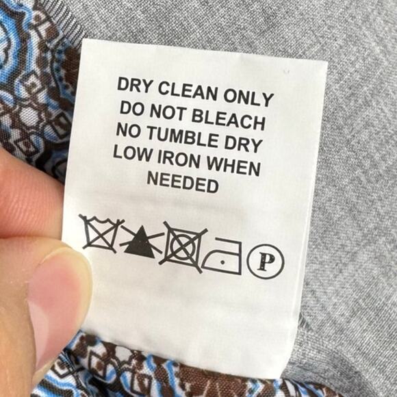 Stacy Adams Light Gray Single Two-Button Closure Suit Jacket Size 42R/36W - Picture 10 of 13